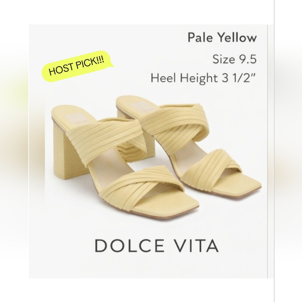 Dolce Vita Pilton Heel – Pale Yellow – Size 9.5 – NWT